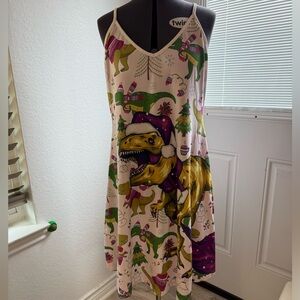 Dinosaur Christmas Themed Dress